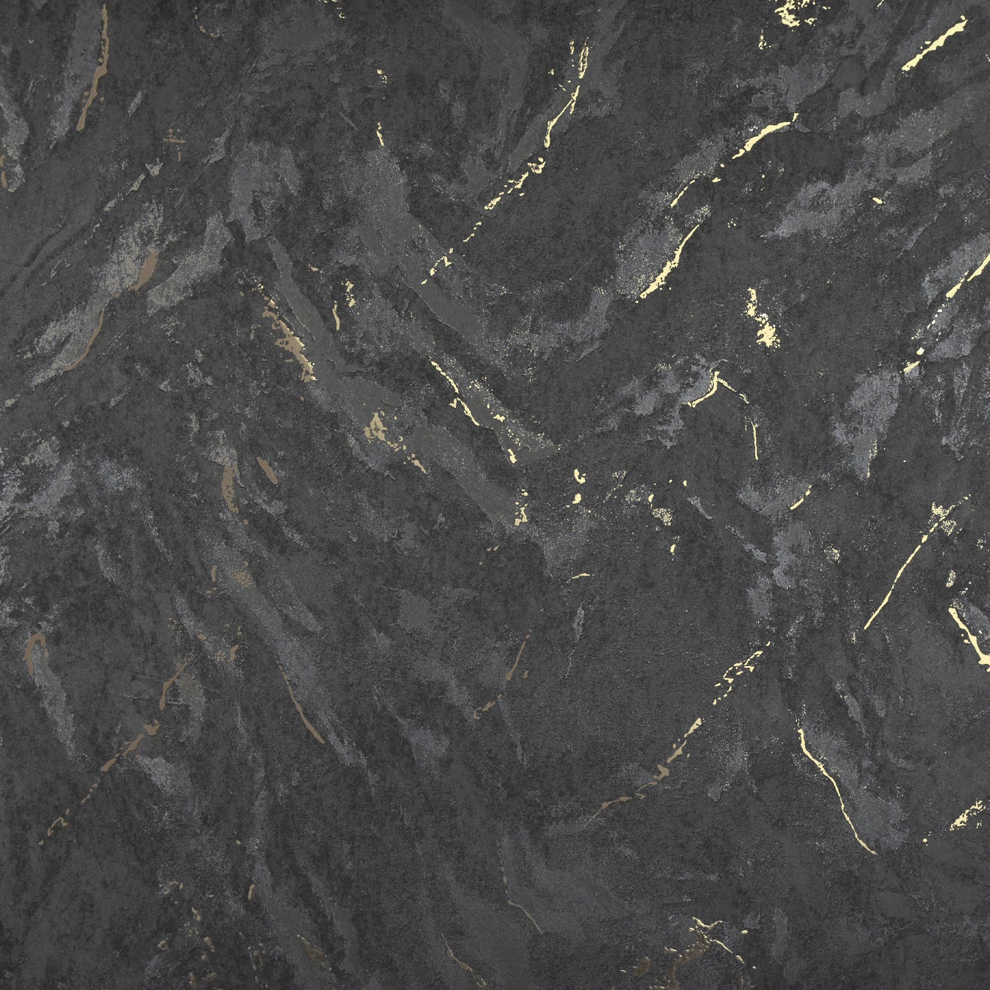 Brewster Titania Black Marble Texture Wallpaper, 27.5-in by 33-ft