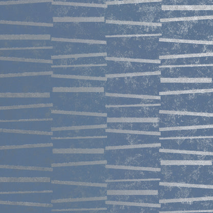 Brewster Luminescence Blue Abstract Stripe Wallpaper, 21-in by 33-ft