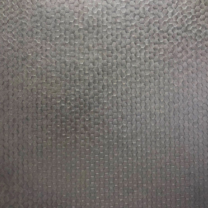 Brewster Carbon Pewter Honeycomb Geometric Wallpaper, 20.5-in by 33-ft