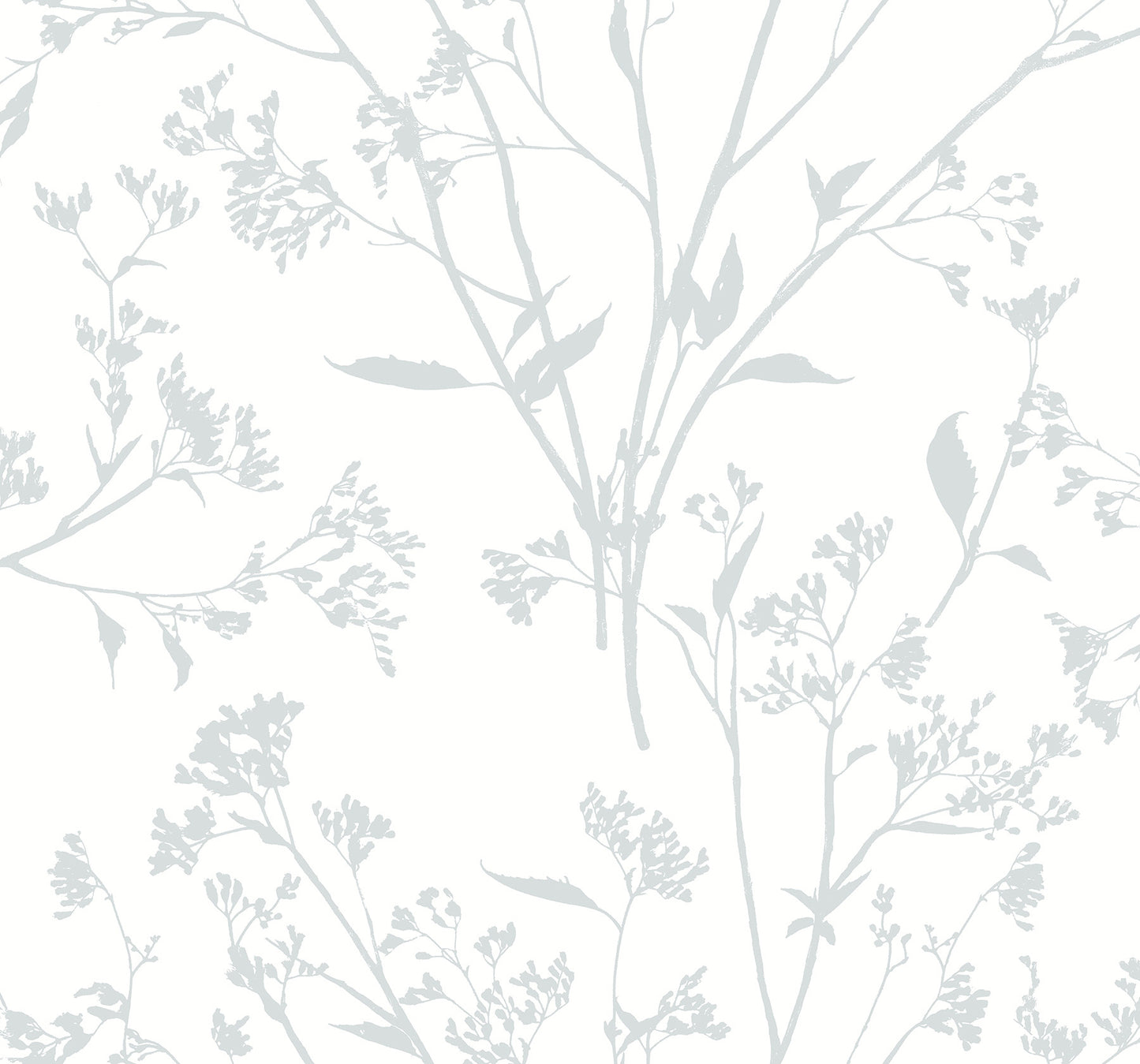 A-Street Prints Southport Light Grey Delicate Branches Wallpaper, 27-in by 27-ft