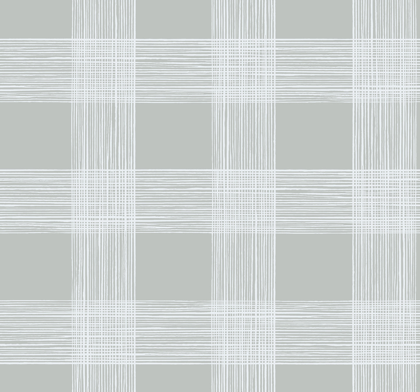 A-Street Prints Scarborough Grey Striated Plaid Wallpaper, 27-in by 27-ft