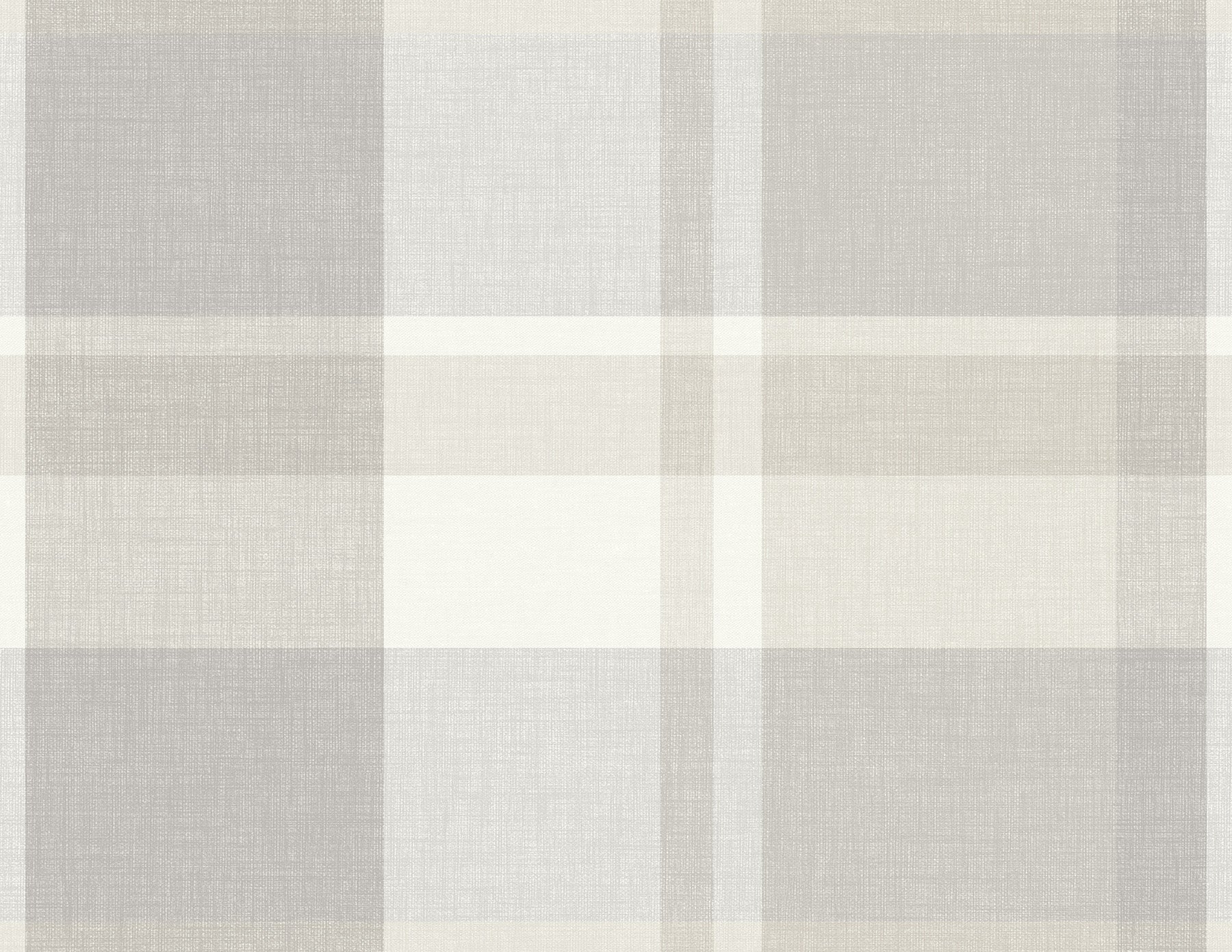 A-Street Prints Madaket Light Grey Plaid Wallpaper, 27-in by 27-ft