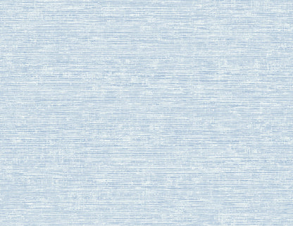 A-Street Prints Tiverton Sky Blue Faux Grasscloth Wallpaper, 27-in by 27-ft