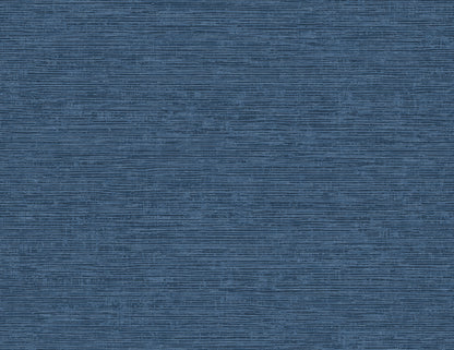 A-Street Prints Tiverton Indigo Faux Grasscloth Wallpaper, 27-in by 27-ft