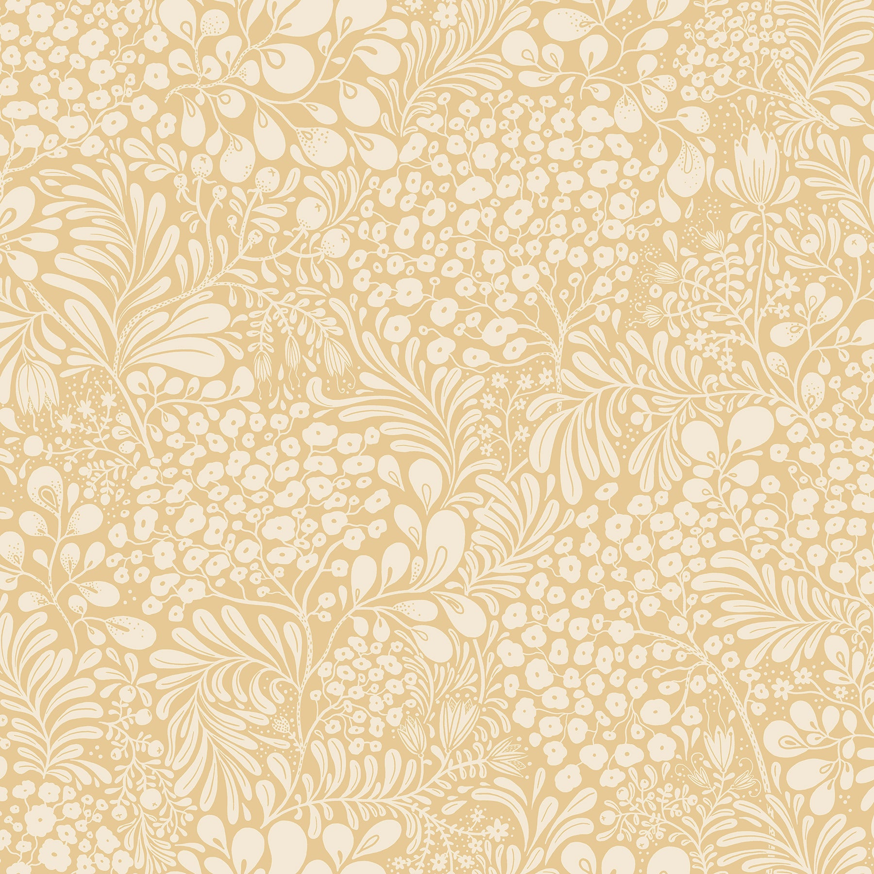 A-Street Prints Siv Butter Botanical Wallpaper, 20.9-in by 33-ft