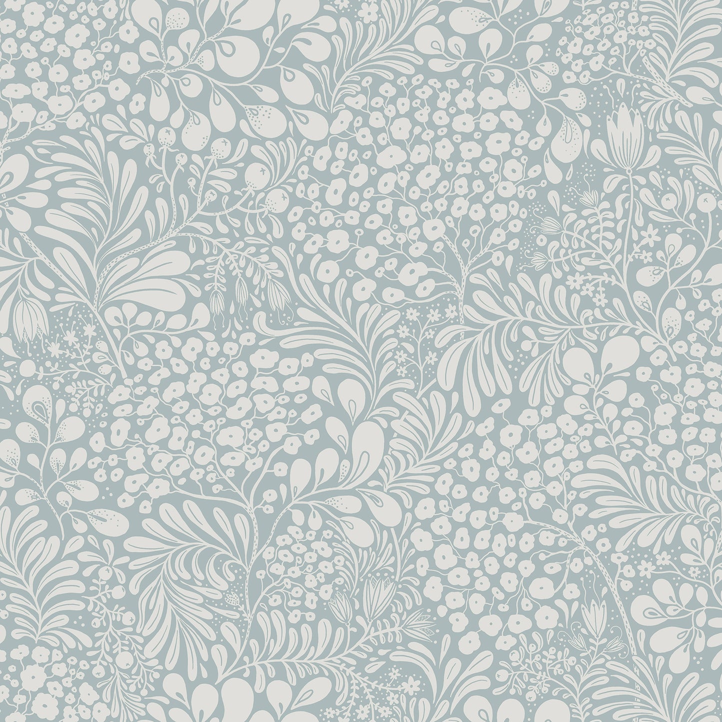 A-Street Prints Siv Light Blue Botanical Wallpaper, 20.9-in by 33-ft