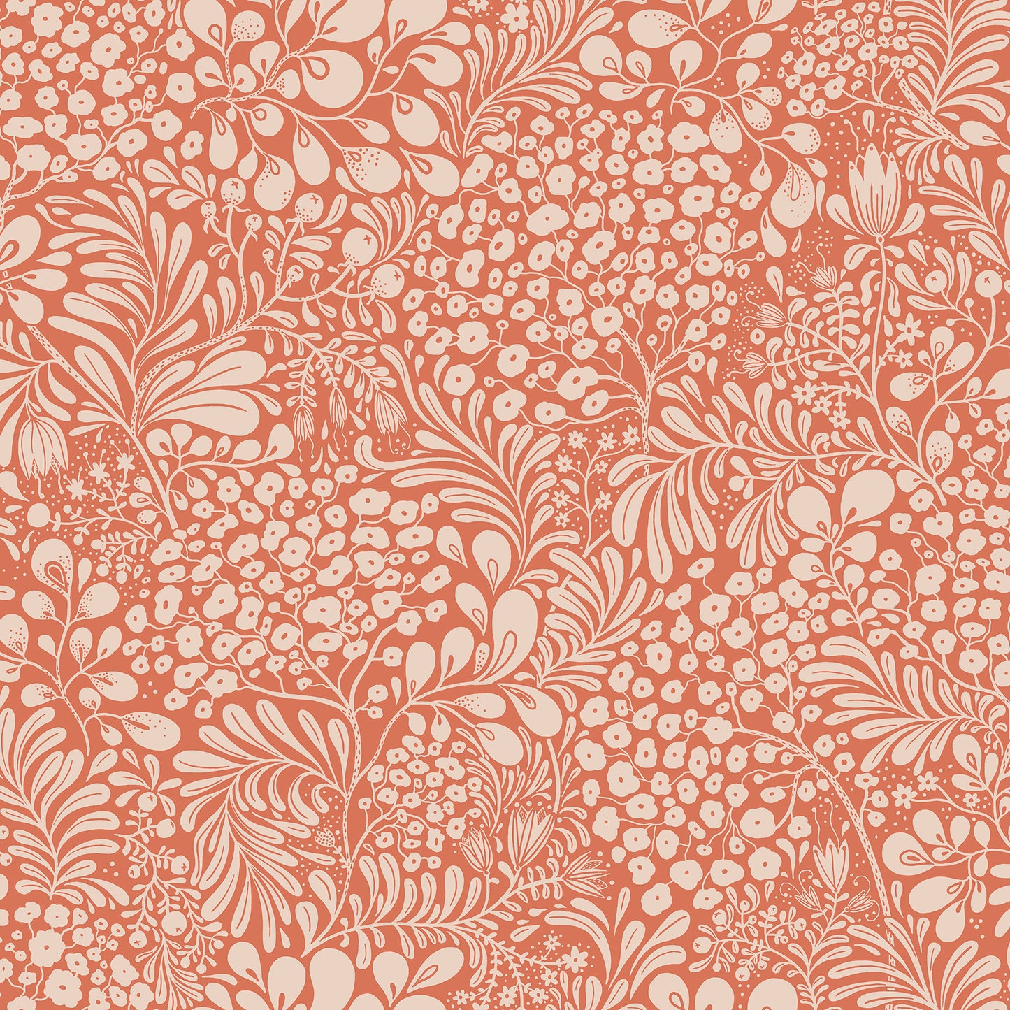 A-Street Prints Siv Red Botanical Wallpaper, 20.9-in by 33-ft