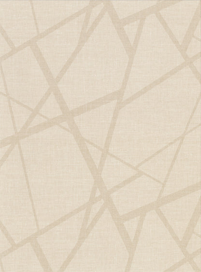 Warner Avatar Cream Abstract Geometric Wallpaper, 27-in by 27-ft