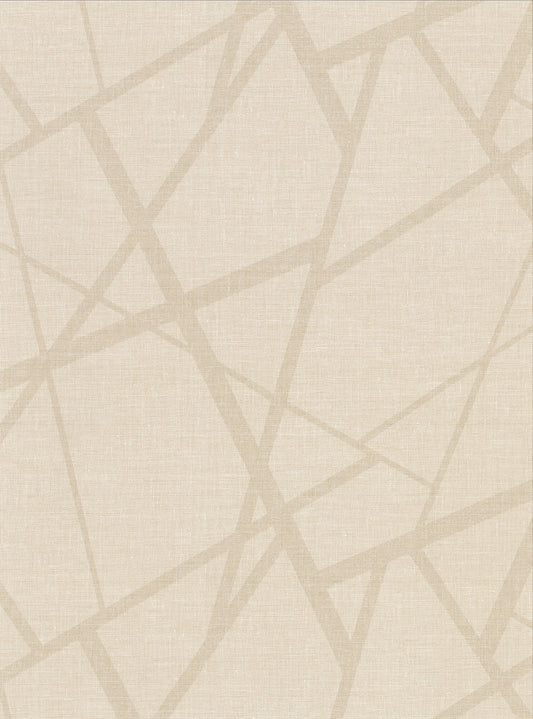 Warner Avatar Cream Abstract Geometric Wallpaper, 27-in by 27-ft