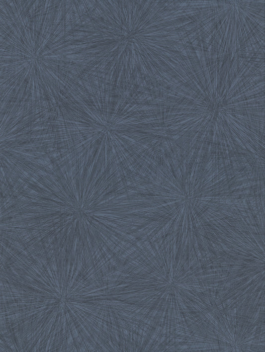 Warner Majestic Denim Starburst Wallpaper, 27-in by 27-ft