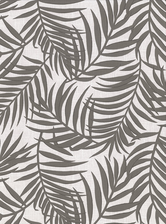 Warner Lanai Grey Fronds Wallpaper, 27-in by 27-ft