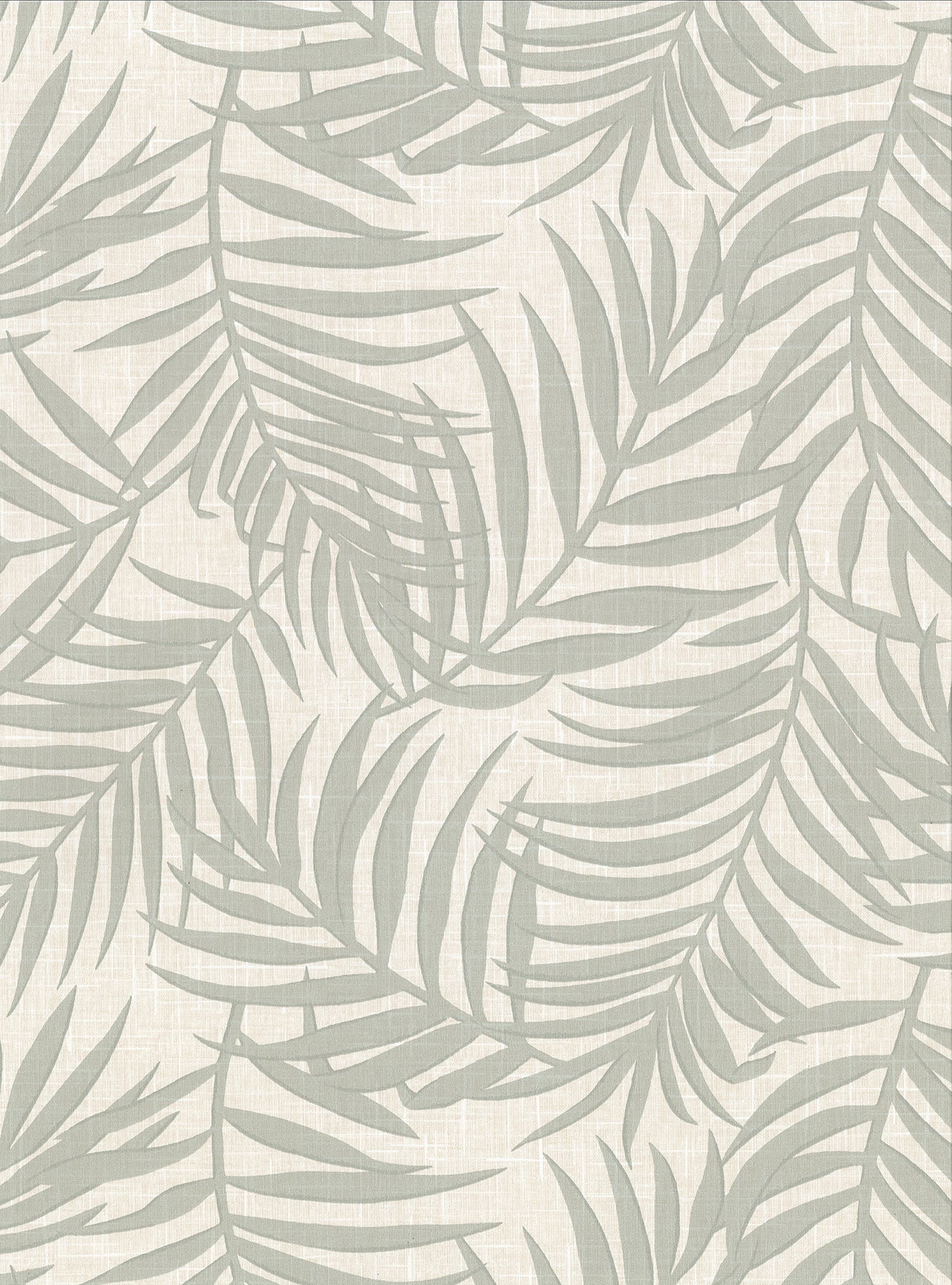 Warner Lanai Beige Fronds Wallpaper, 27-in by 27-ft