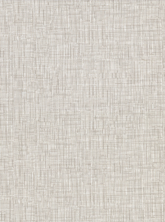 Warner Tartan Taupe Distressed Texture Wallpaper, 27-in by 27-ft