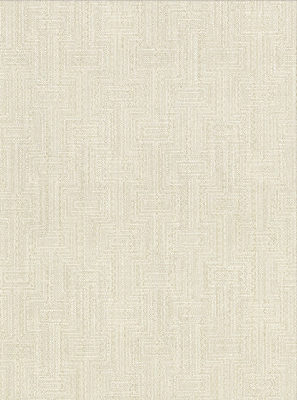 Warner Greek Beige Key Wallpaper, 27-in by 27-ft