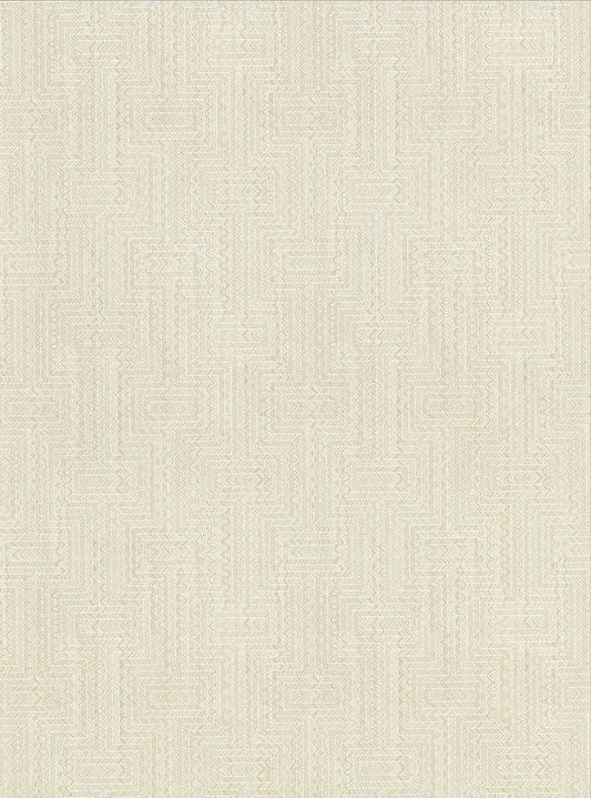 Warner Greek Beige Key Wallpaper, 27-in by 27-ft