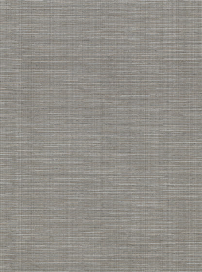 Warner Bay Ridge Dark Grey Faux Grasscloth Wallpaper, 27-in by 27-ft