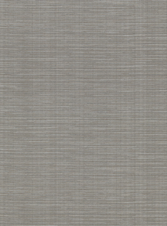 Warner Bay Ridge Dark Grey Faux Grasscloth Wallpaper, 27-in by 27-ft