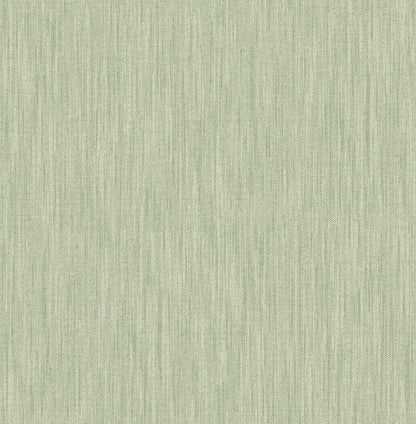 A-Street Prints Chiniile Sage Linen Texture Wallpaper, 20.5-in by 33-ft