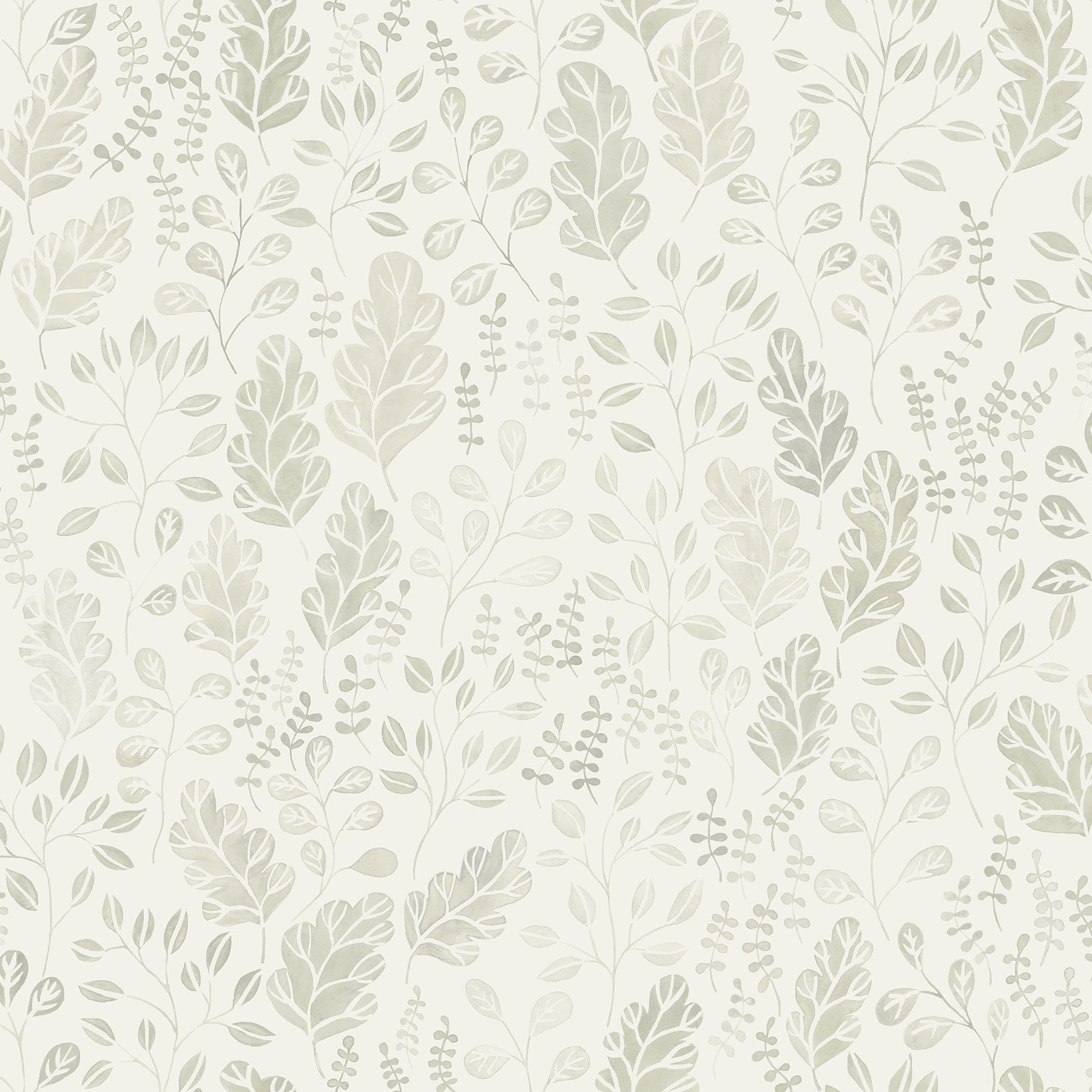 A-Street Prints Isha Beige Leaf Wallpaper, 20.5-in by 33-ft