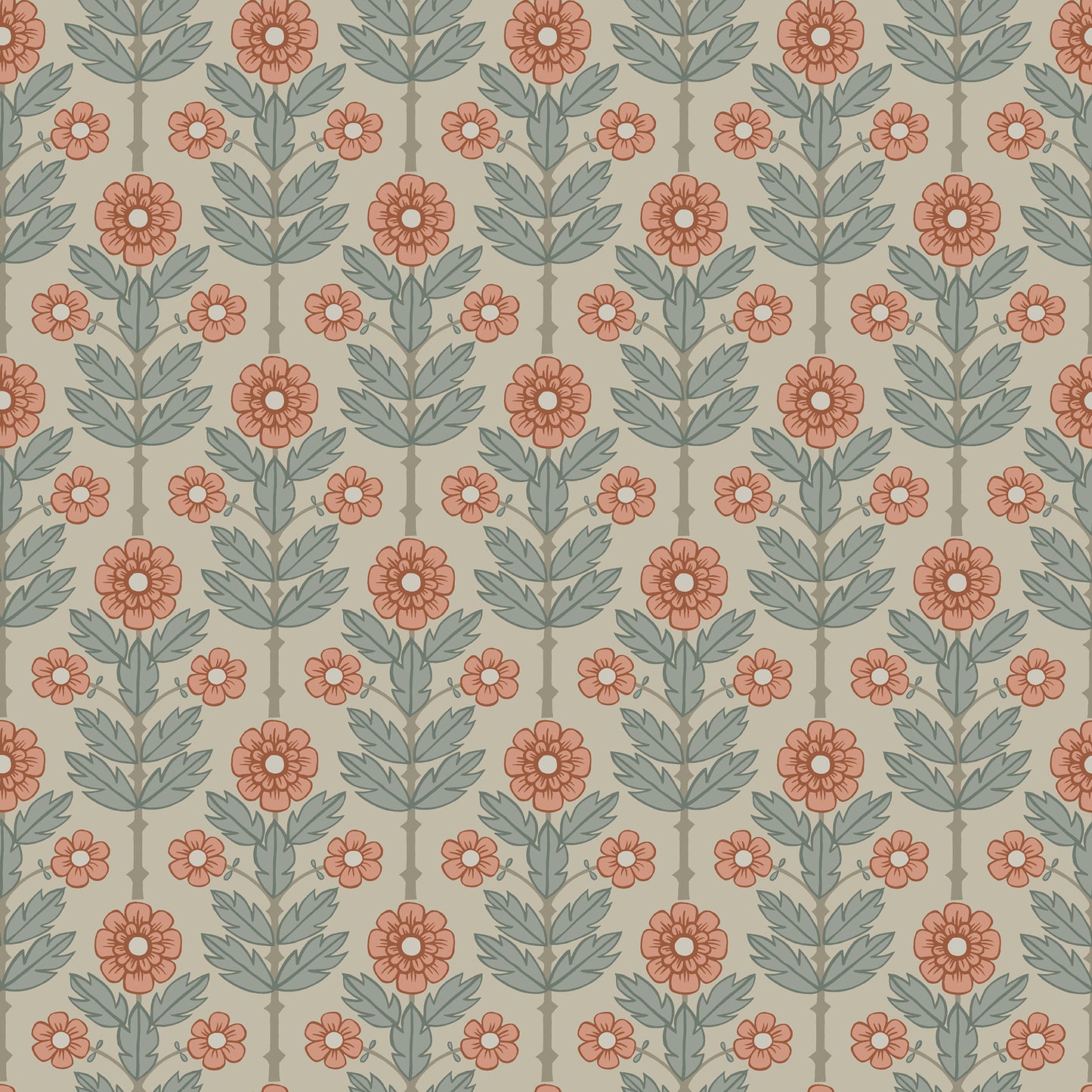 A-Street Prints Aya Beige Floral Wallpaper, 20.5-in by 33-ft