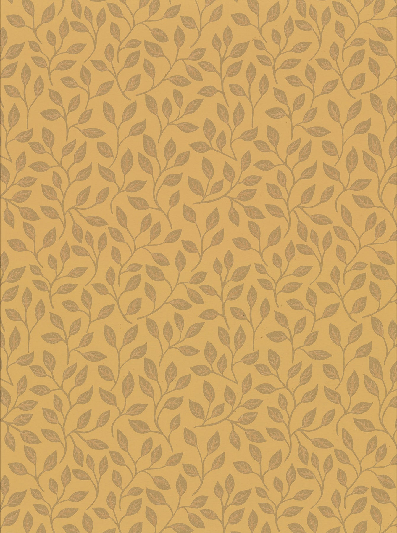 A-Street Prints Posey Mustard Vines Wallpaper, 20.5-in by 33-ft