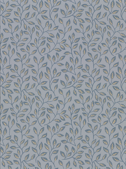 A-Street Prints Posey Slate Vines Wallpaper, 20.5-in by 33-ft