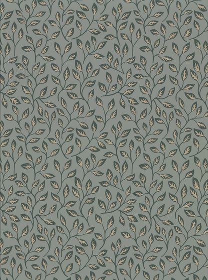 A-Street Prints Posey Green Vines Wallpaper, 20.5-in by 33-ft