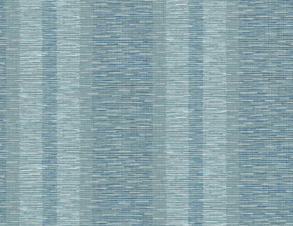 A-Street Prints Pezula Teal Texture Stripe Wallpaper, 27-in by 27-ft