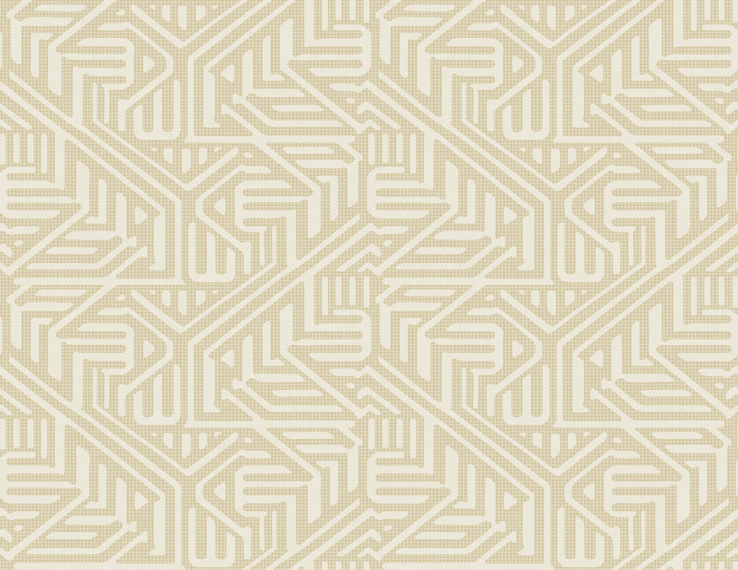 A-Street Prints Nambiti Cream Geometric Wallpaper, 27-in by 27-ft