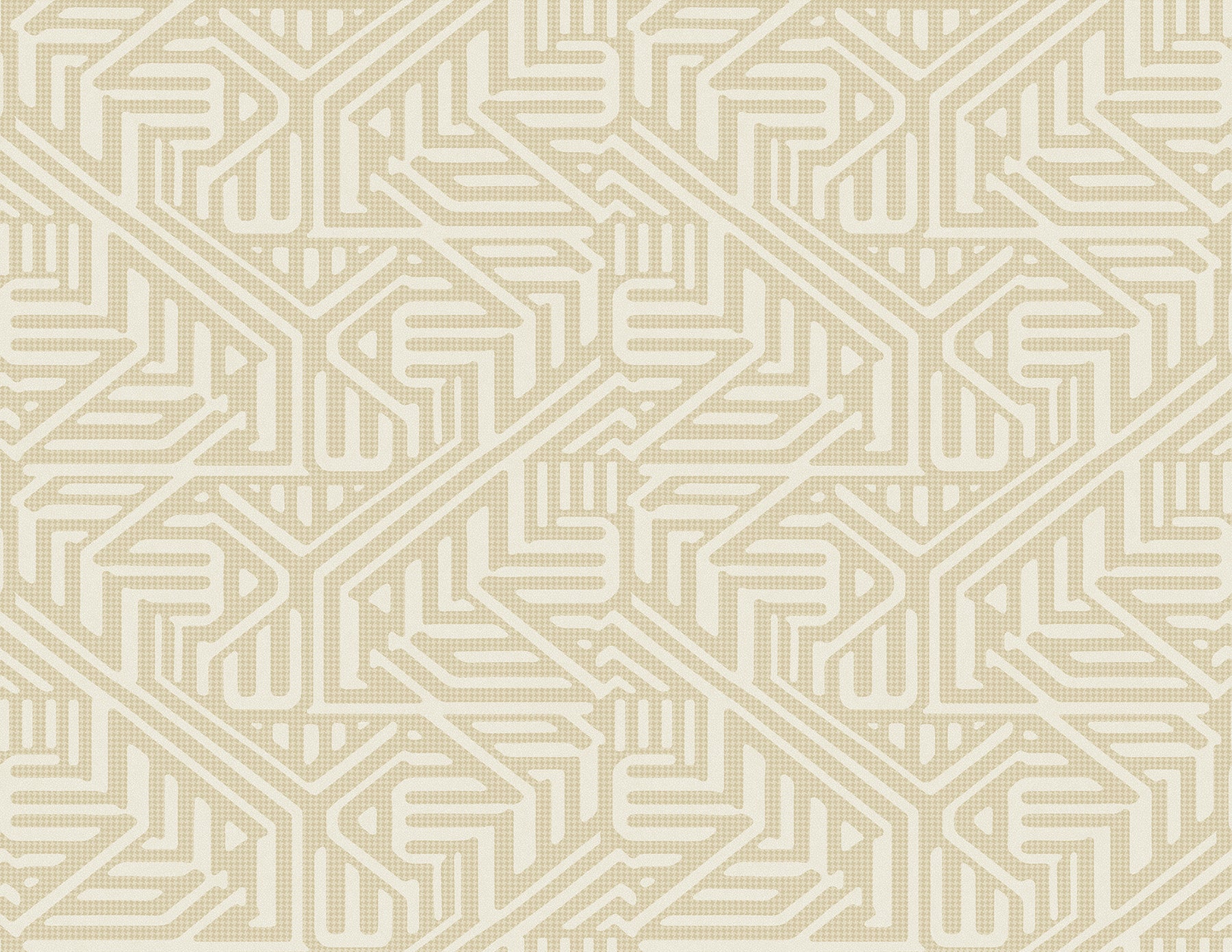 A-Street Prints Nambiti Cream Geometric Wallpaper, 27-in by 27-ft