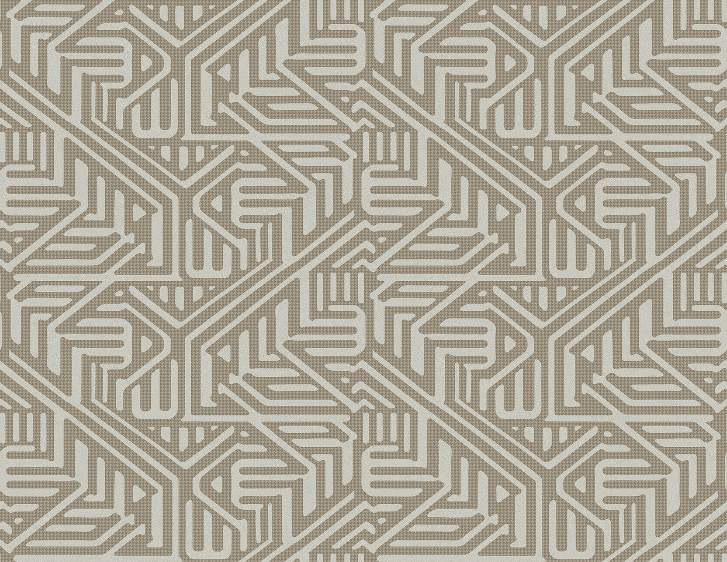 A-Street Prints Nambiti Brown Geometric Wallpaper, 27-in by 27-ft