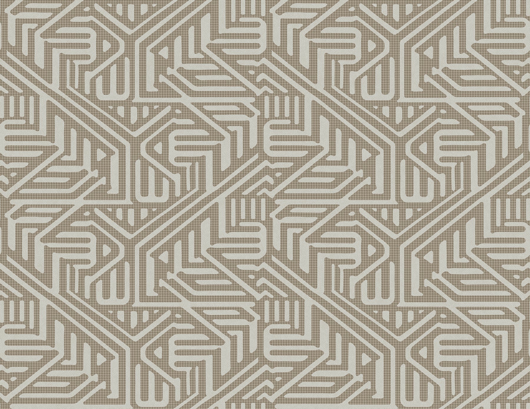 A-Street Prints Nambiti Brown Geometric Wallpaper, 27-in by 27-ft