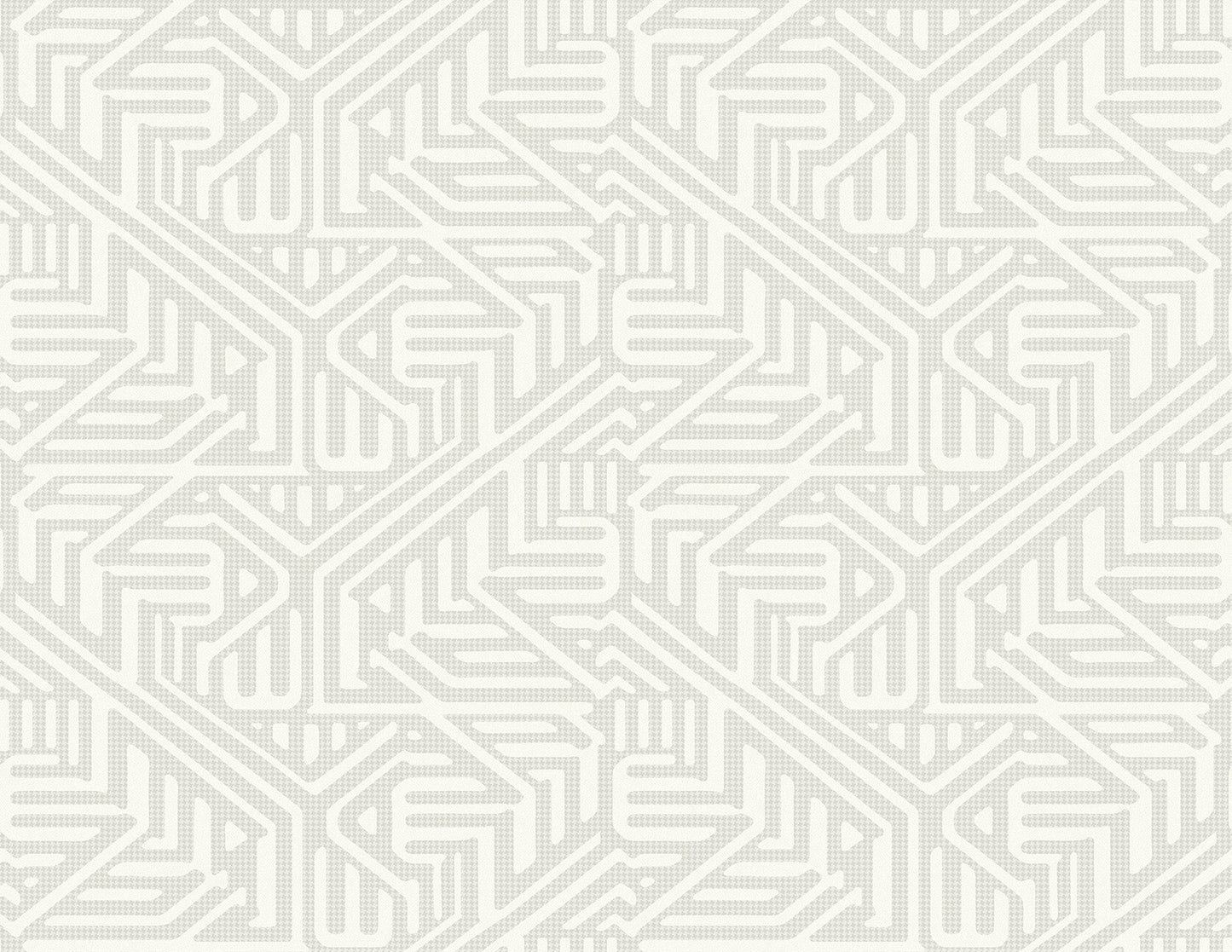 A-Street Prints Nambiti Light Grey Geometric Wallpaper, 27-in by 27-ft