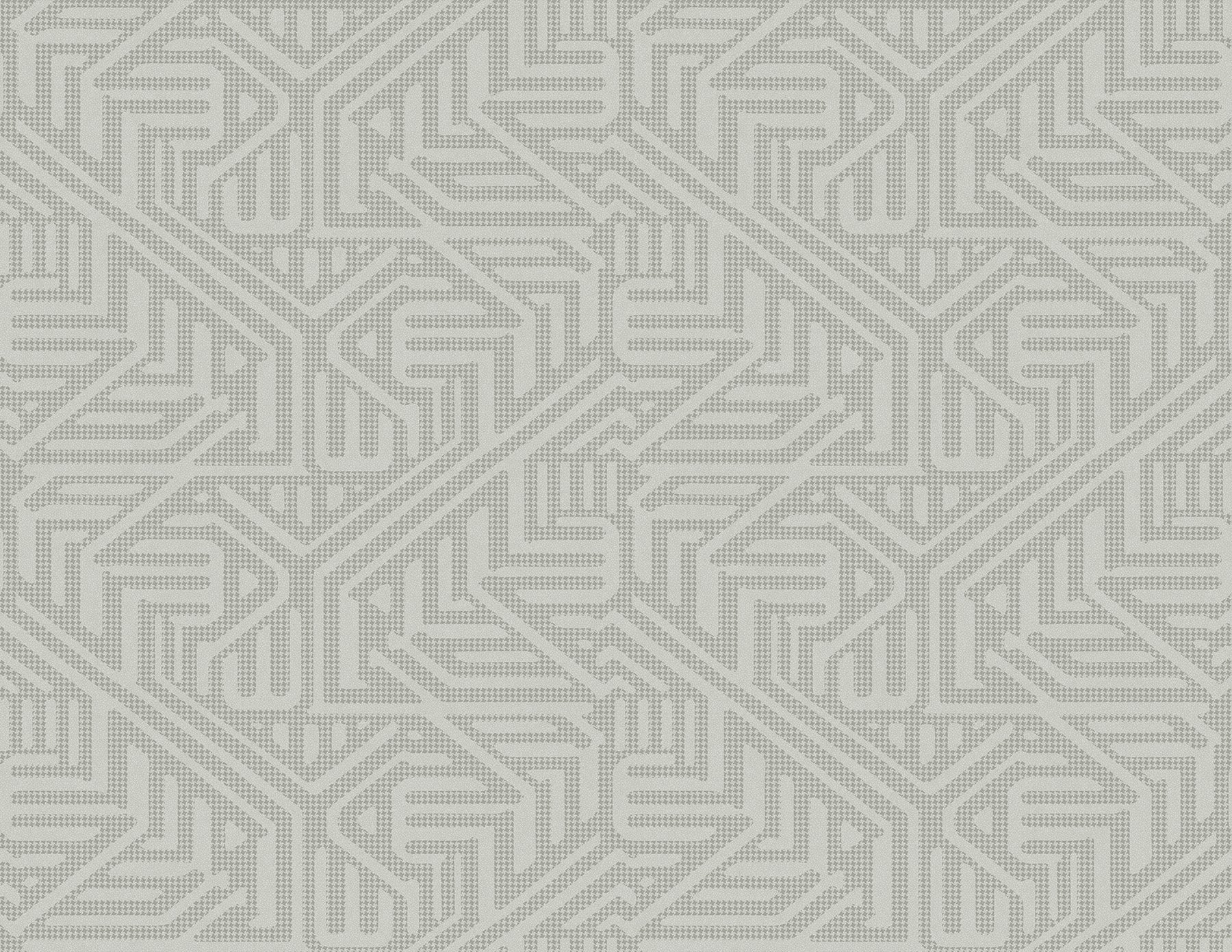 A-Street Prints Nambiti Grey Geometric Wallpaper, 27-in by 27-ft