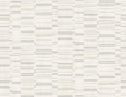 A-Street Prints Fresnaye Neutral Linen Stripe Wallpaper, 27-in by 27-ft