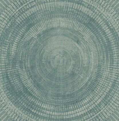 A-Street Prints Lalit Teal Medallion Wallpaper, 20.5-in by 33-ft