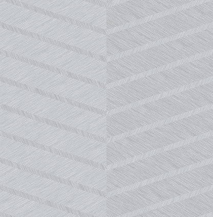 A-Street Prints Aspen Grey Chevron Wallpaper, 20.5-in by 33-ft