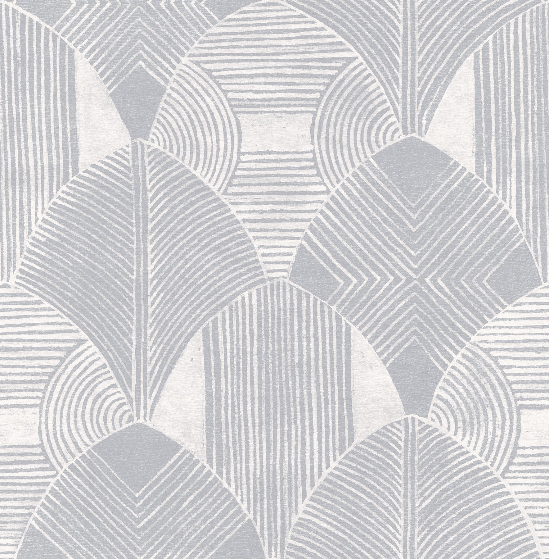 A-Street Prints Westport Pewter Geometric Wallpaper, 20.5-in by 33-ft