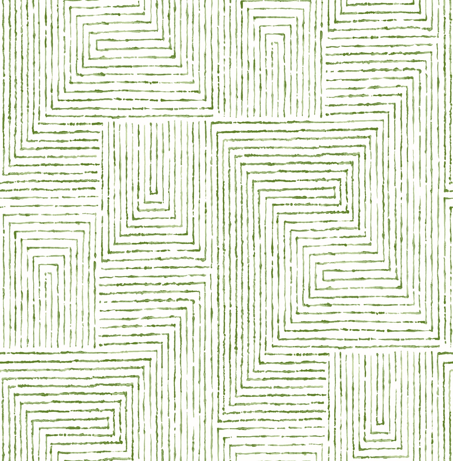 A-Street Prints Merritt Green Geometric Wallpaper, 20.5-in by 33-ft