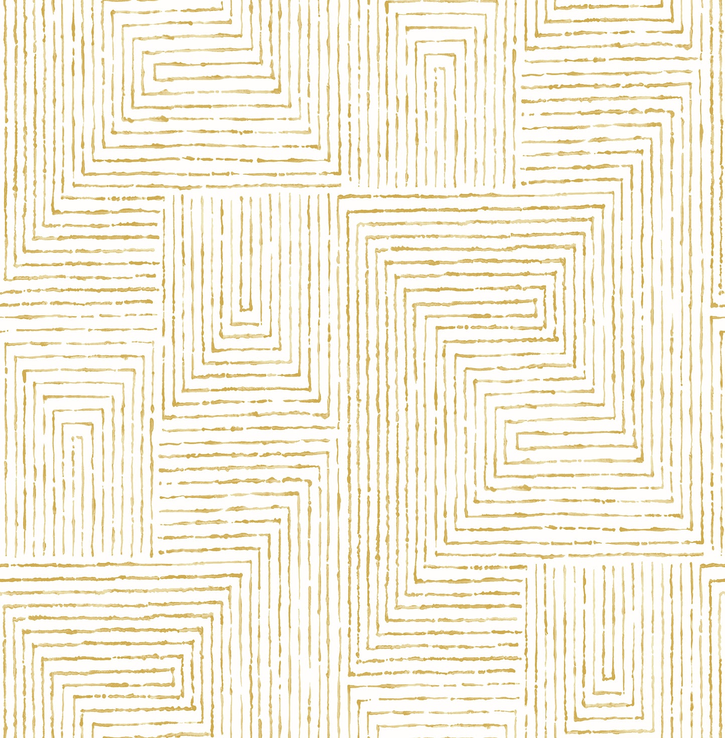 A-Street Prints Merritt Honey Geometric Wallpaper, 20.5-in by 33-ft