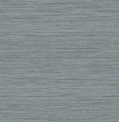 A-Street Prints Barnaby Slate Faux Grasscloth Wallpaper, 20.5-in by 33-ft