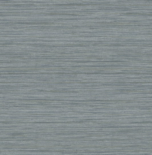 A-Street Prints Barnaby Slate Faux Grasscloth Wallpaper, 20.5-in by 33-ft