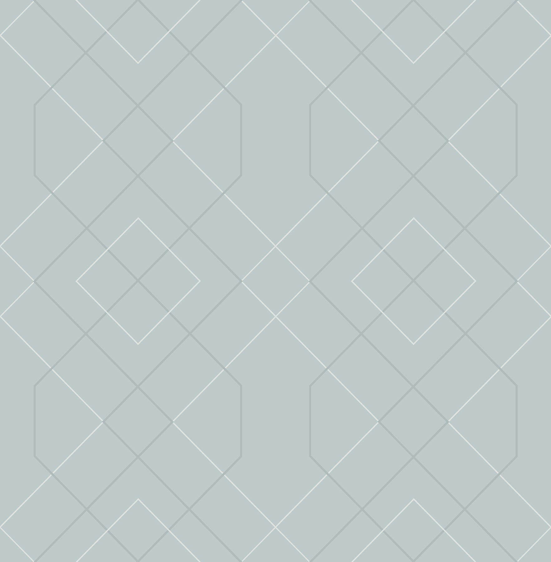 A-Street Prints Ballard Light Blue Geometric Wallpaper, 20.5-in by 33-ft