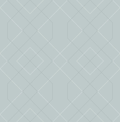 A-Street Prints Ballard Light Blue Geometric Wallpaper, 20.5-in by 33-ft