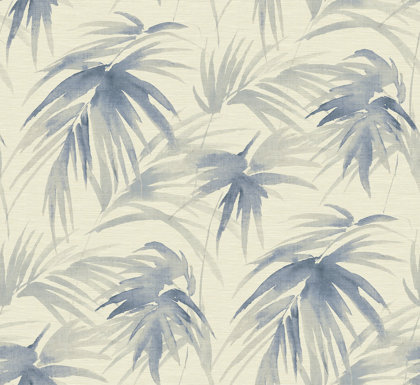 A-Street Prints Darlana Blue Grasscloth Wallpaper, 34-in by 24-ft