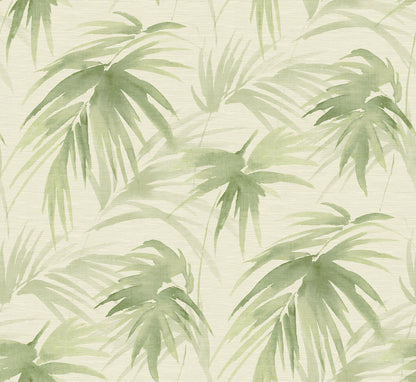 A-Street Prints Darlana Green Grasscloth Wallpaper, 34-in by 24-ft