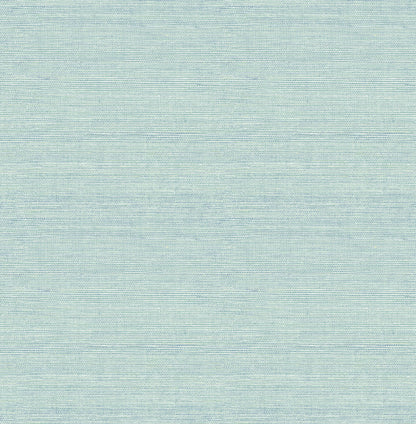 A-Street Prints Agave Aqua Imitation Grasscloth Wallpaper, 20.5-in by 33-ft