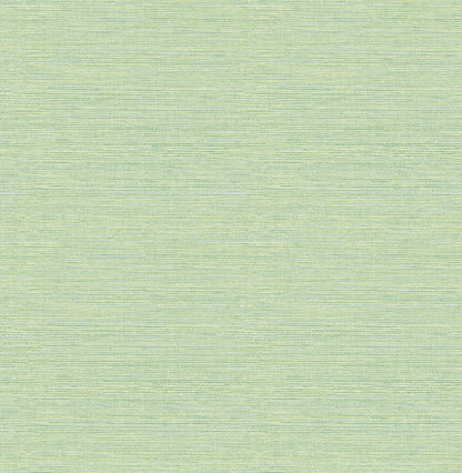 A-Street Prints Agave Green Imitation Grasscloth Wallpaper, 20.5-in by 33-ft