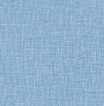 A-Street Prints Jocelyn Blue Faux Fabric Wallpaper, 20.5-in by 33-ft