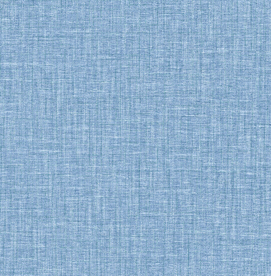 A-Street Prints Jocelyn Blue Faux Fabric Wallpaper, 20.5-in by 33-ft